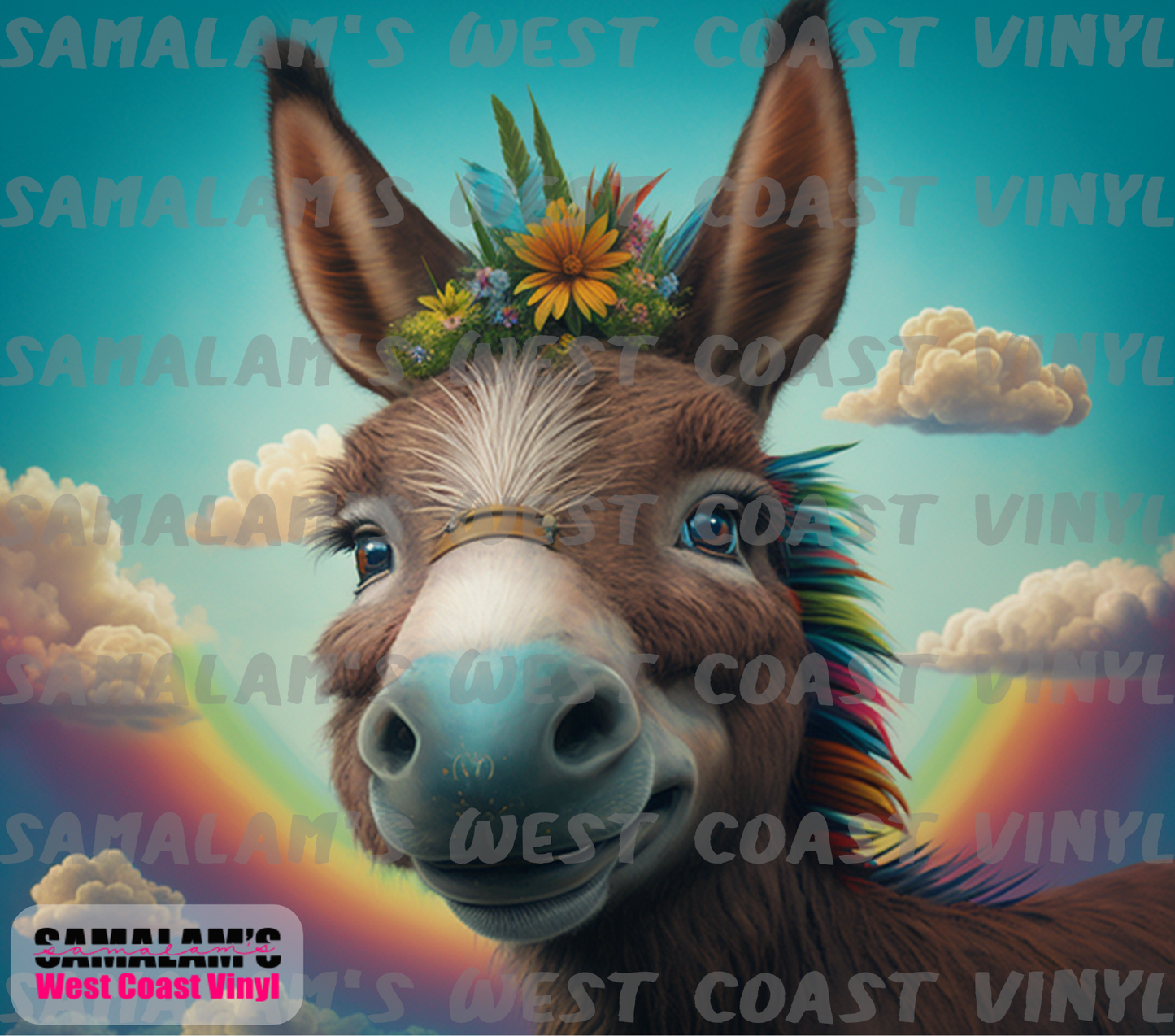 Donkey - Whimsical  - Tumbler Wrap