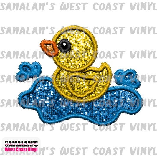 Embroidery - Duck - Clear Cast Decal