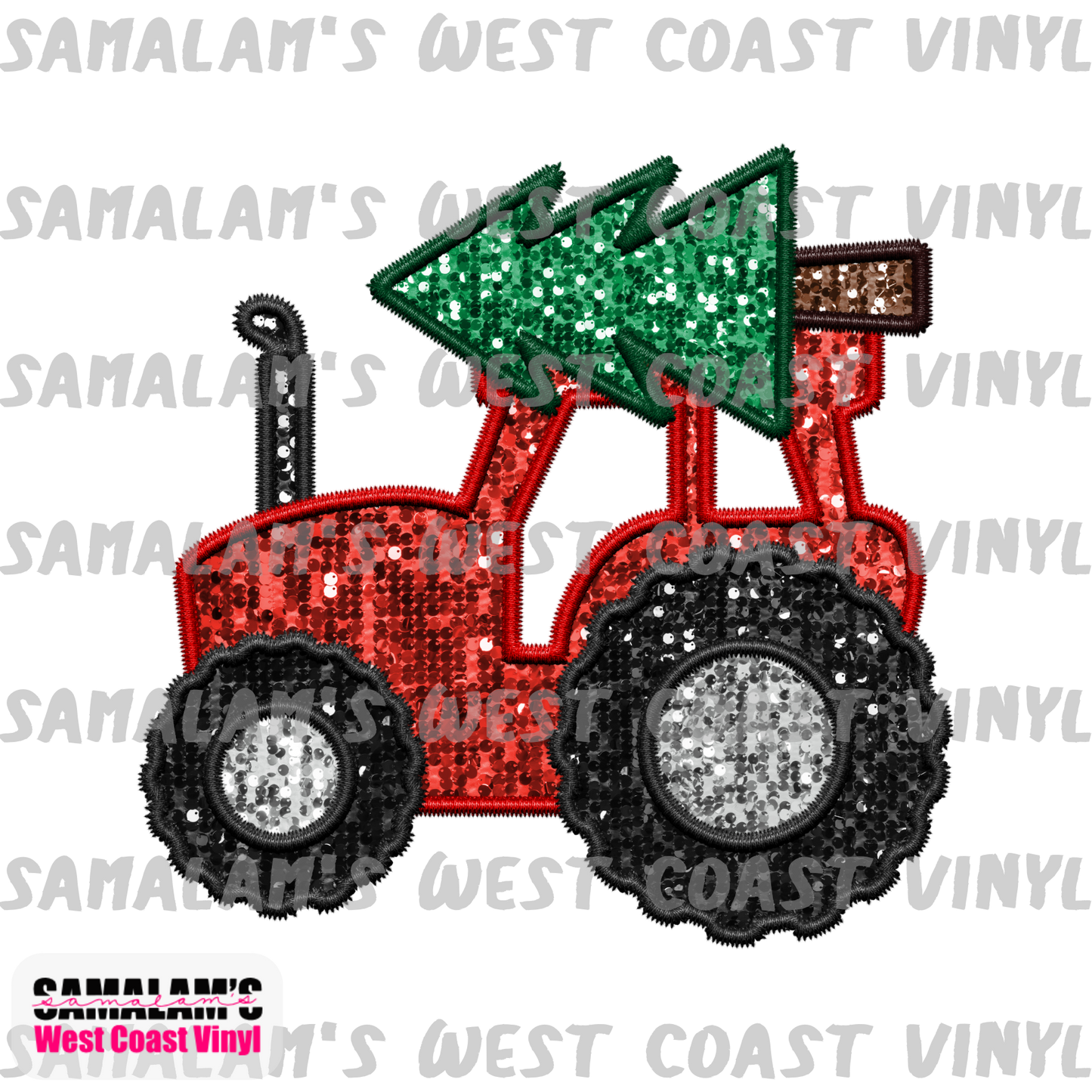 Embroidery - Red Tractor - Clear Cast Decal