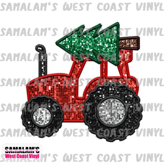 Embroidery - Red Tractor - Clear Cast Decal