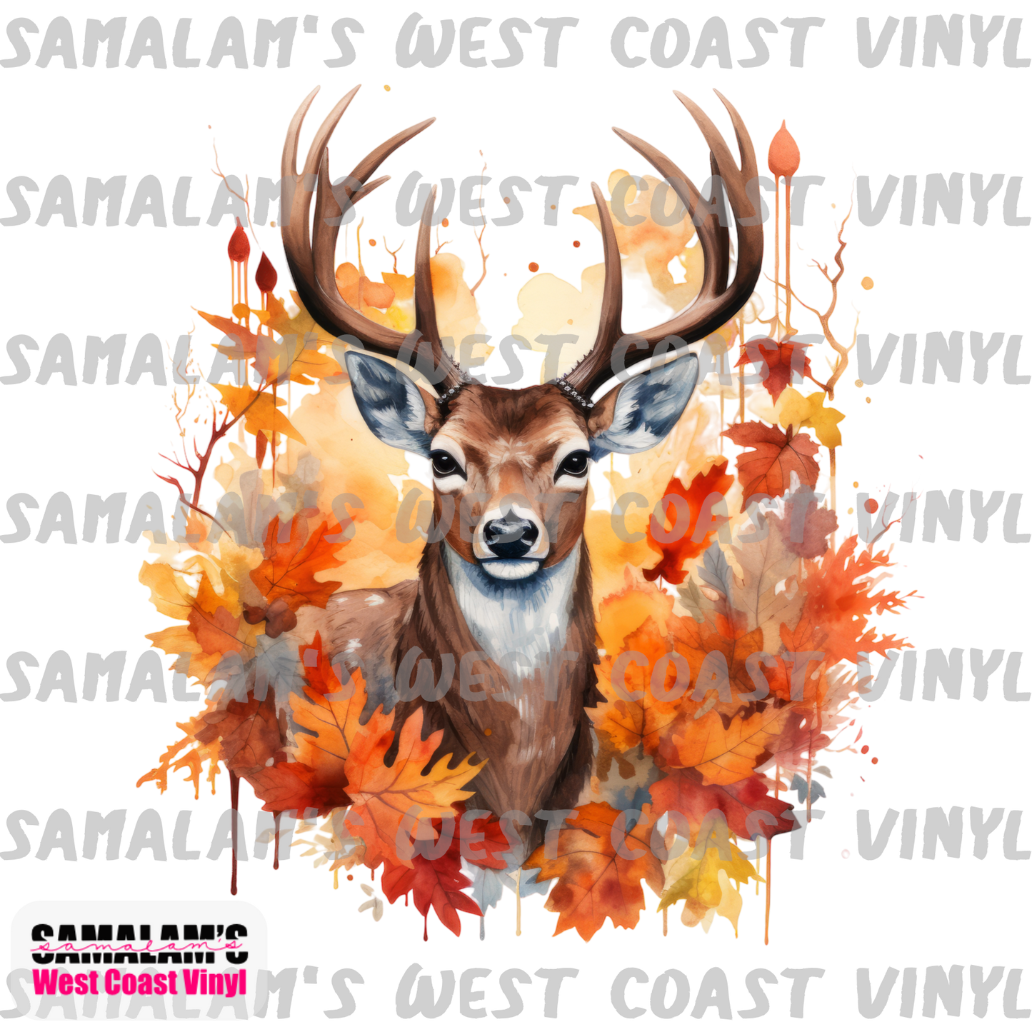 Fall Stag - Clear Cast Decal