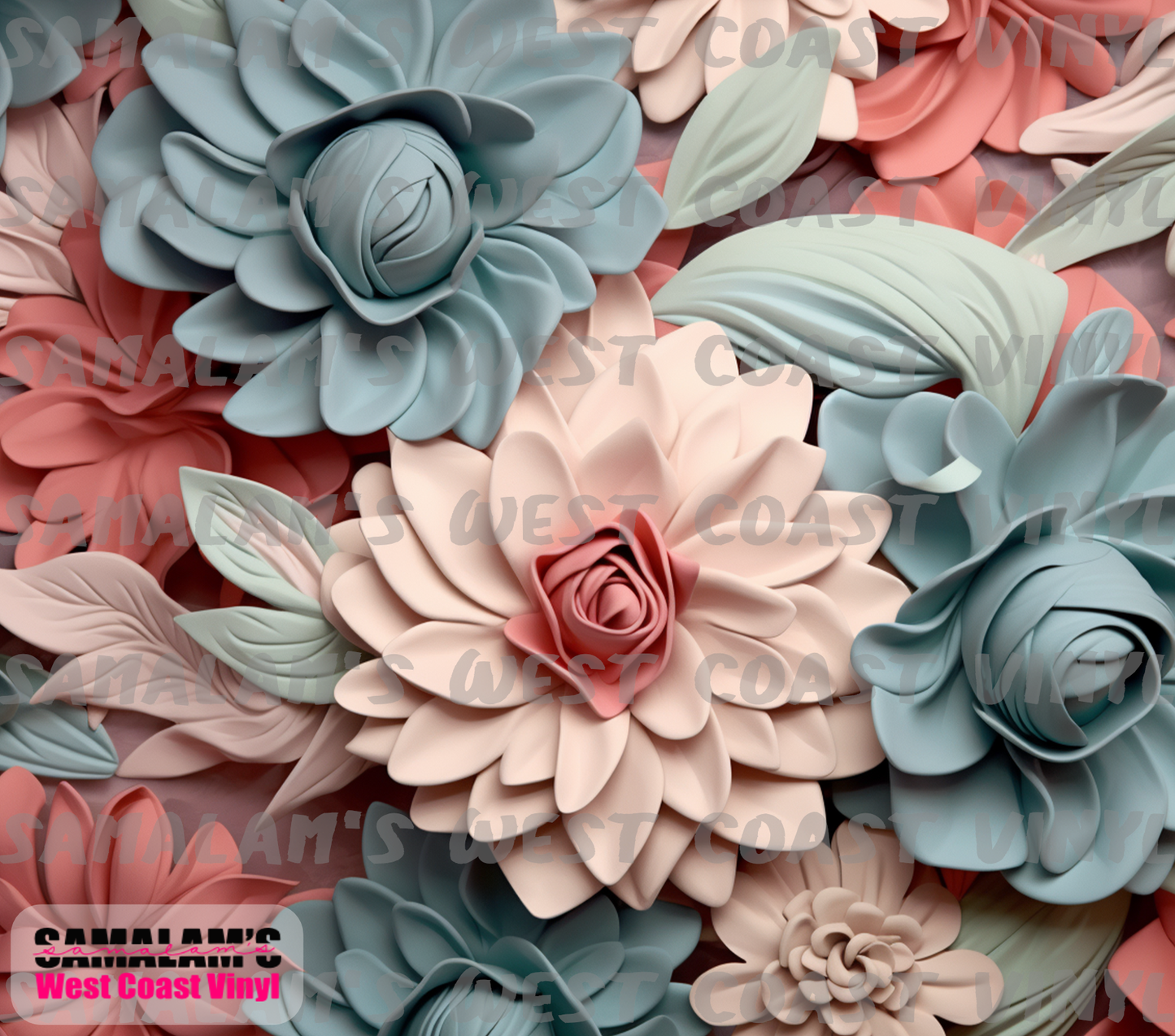 Flowers 3D - 11 - Tumbler Wrap
