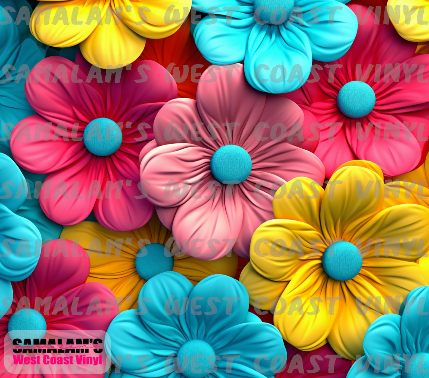Flowers 3D - 13 - Tumbler Wrap
