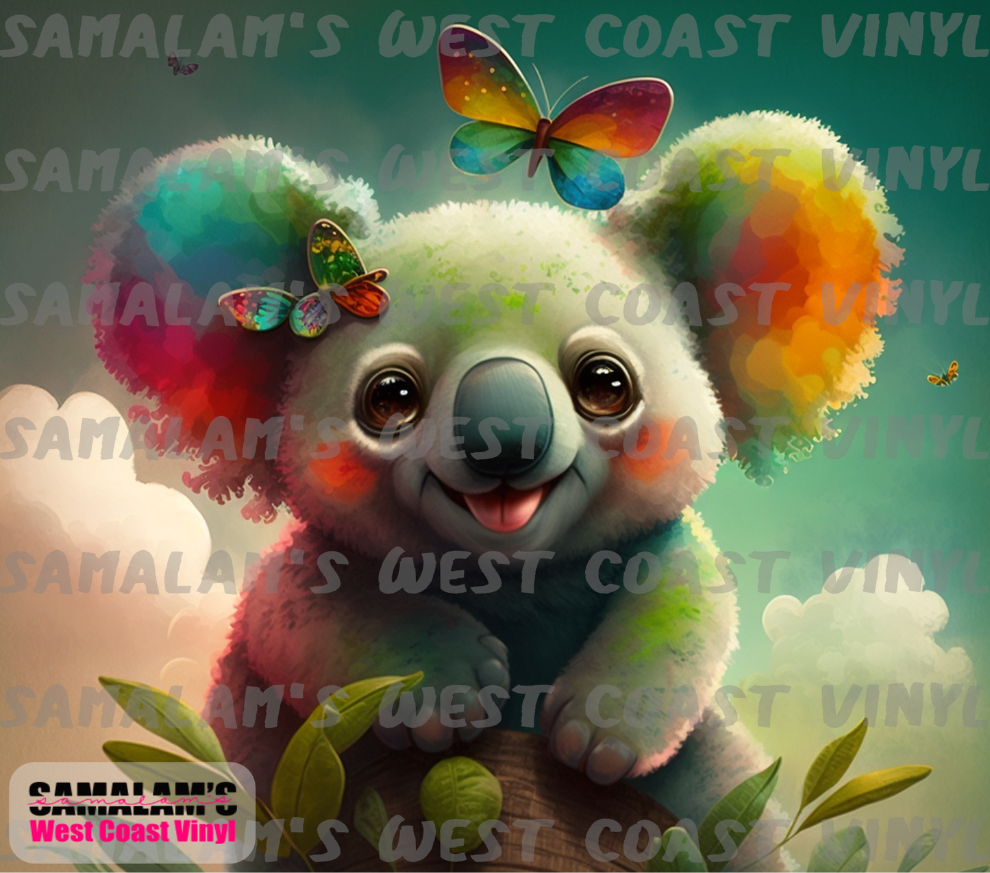 Koala Smiling - Whimsical - Tumbler Wrap