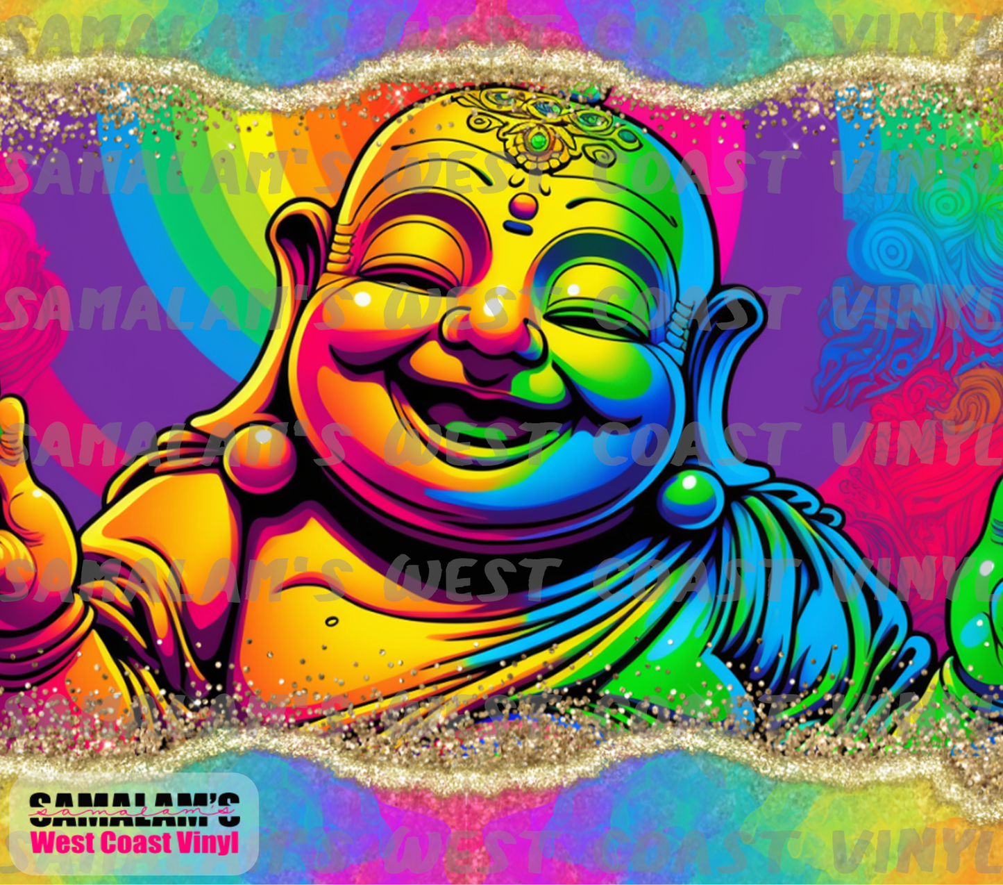 Neon Buddha 2 - Tumbler Wrap