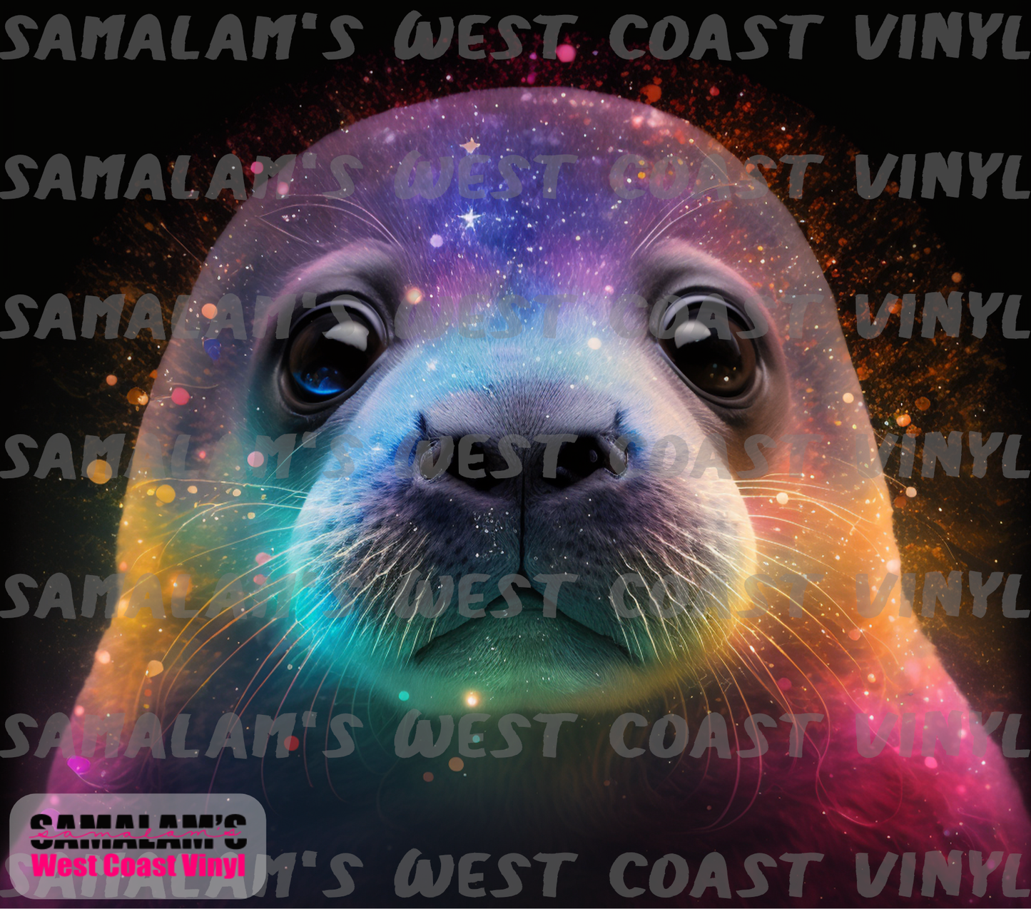 Rainbow Galaxy Seal - Tumbler Wrap