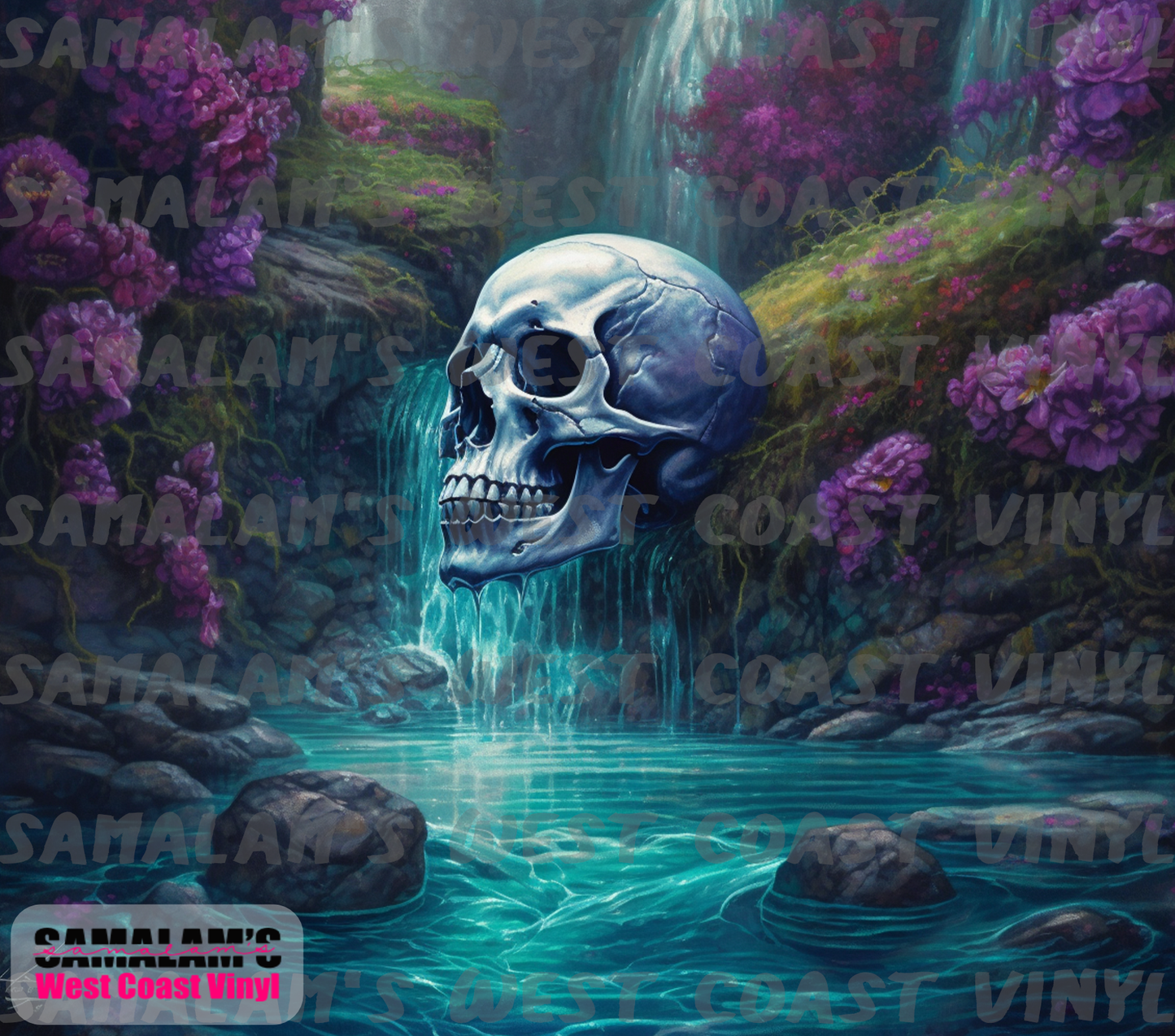 Skull - 65 - Waterfall - Tumbler Wrap