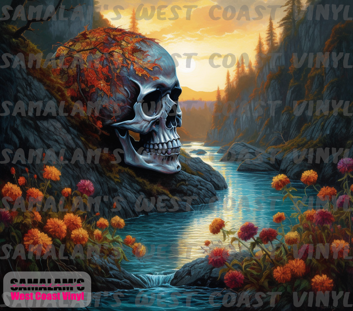 Skull - 76 - Fall River - Tumbler Wrap