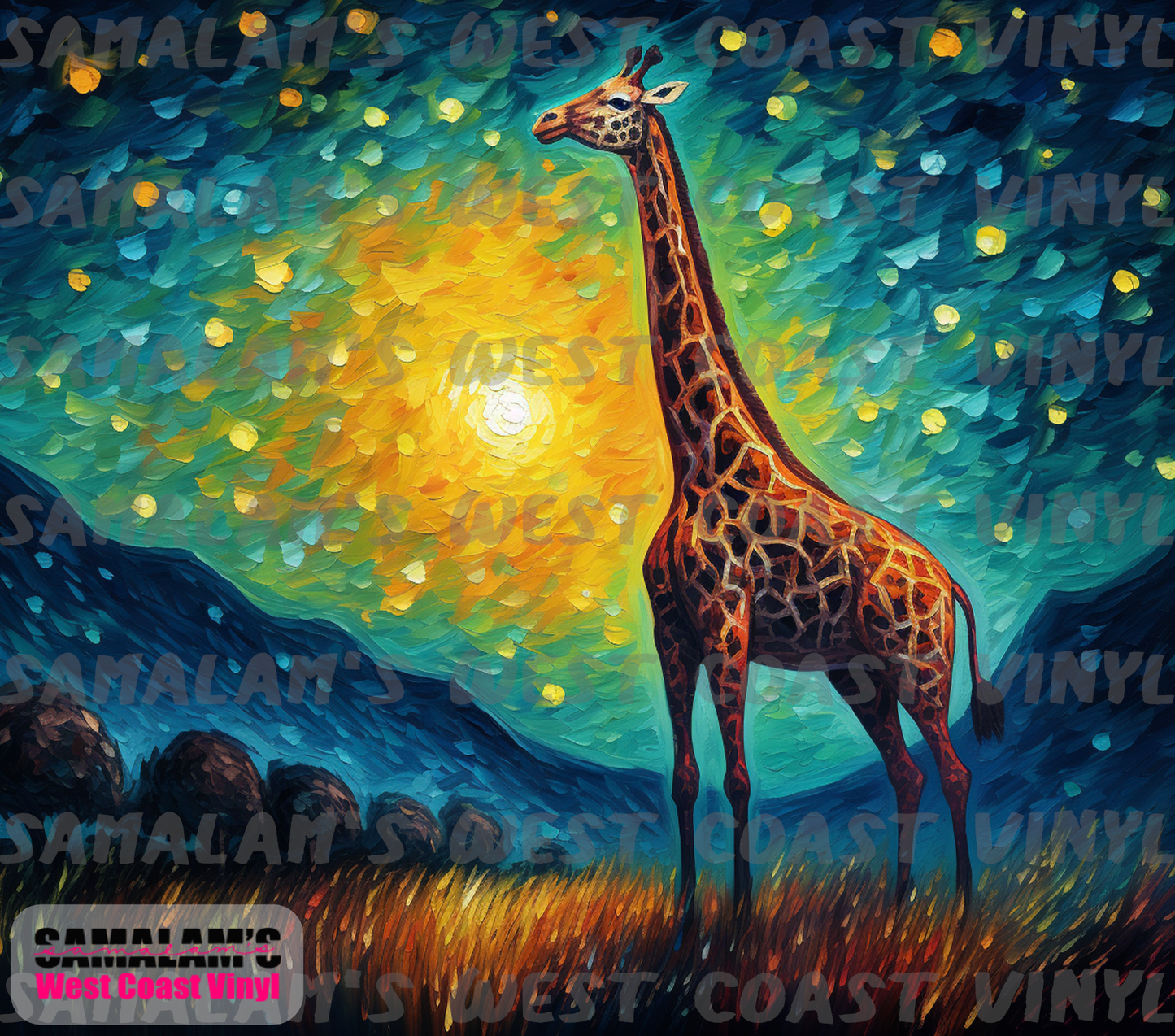 Starry Sky - Giraffe - Tumbler Wrap