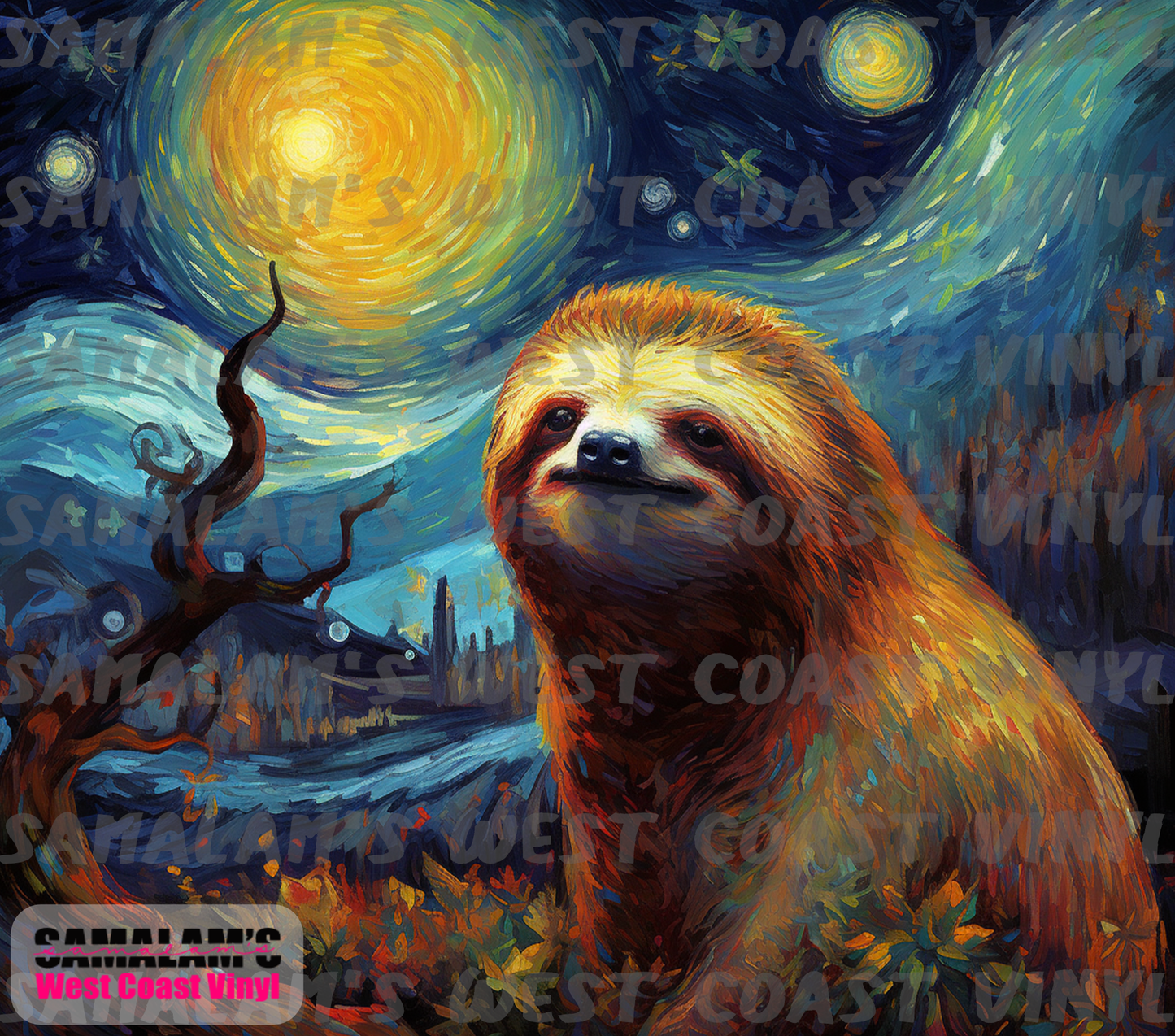 Starry Sky - Sloth - Tumbler Wrap