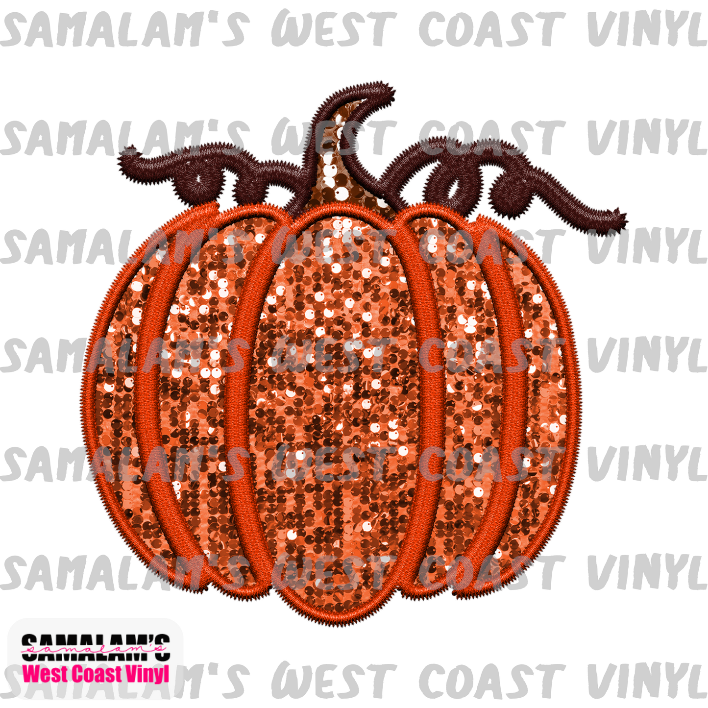 Embroidery - Pumpkin - Sublimation Transfer