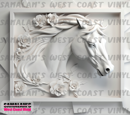 Horse 3D - 1 - Tumbler Wrap