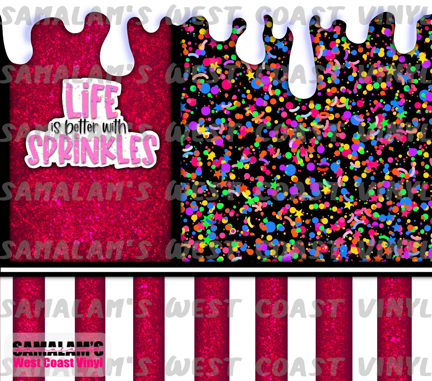 Life is Better With Sprinkles - Tumbler Wrap