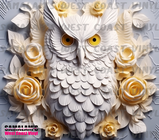Owl 3D - 4 - Tumbler Wrap