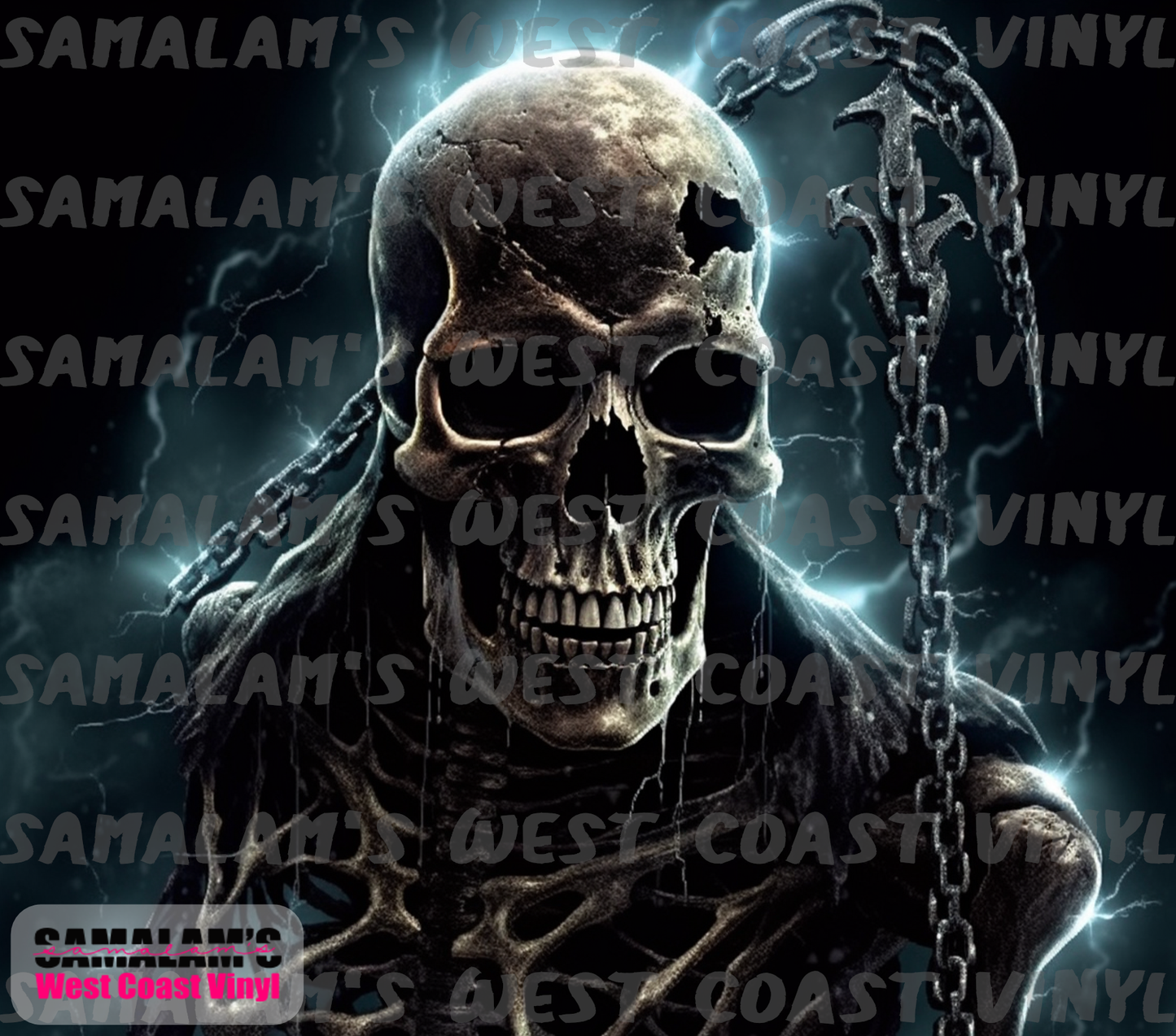 Skull - 79 - Evil Chains - Tumbler Wrap