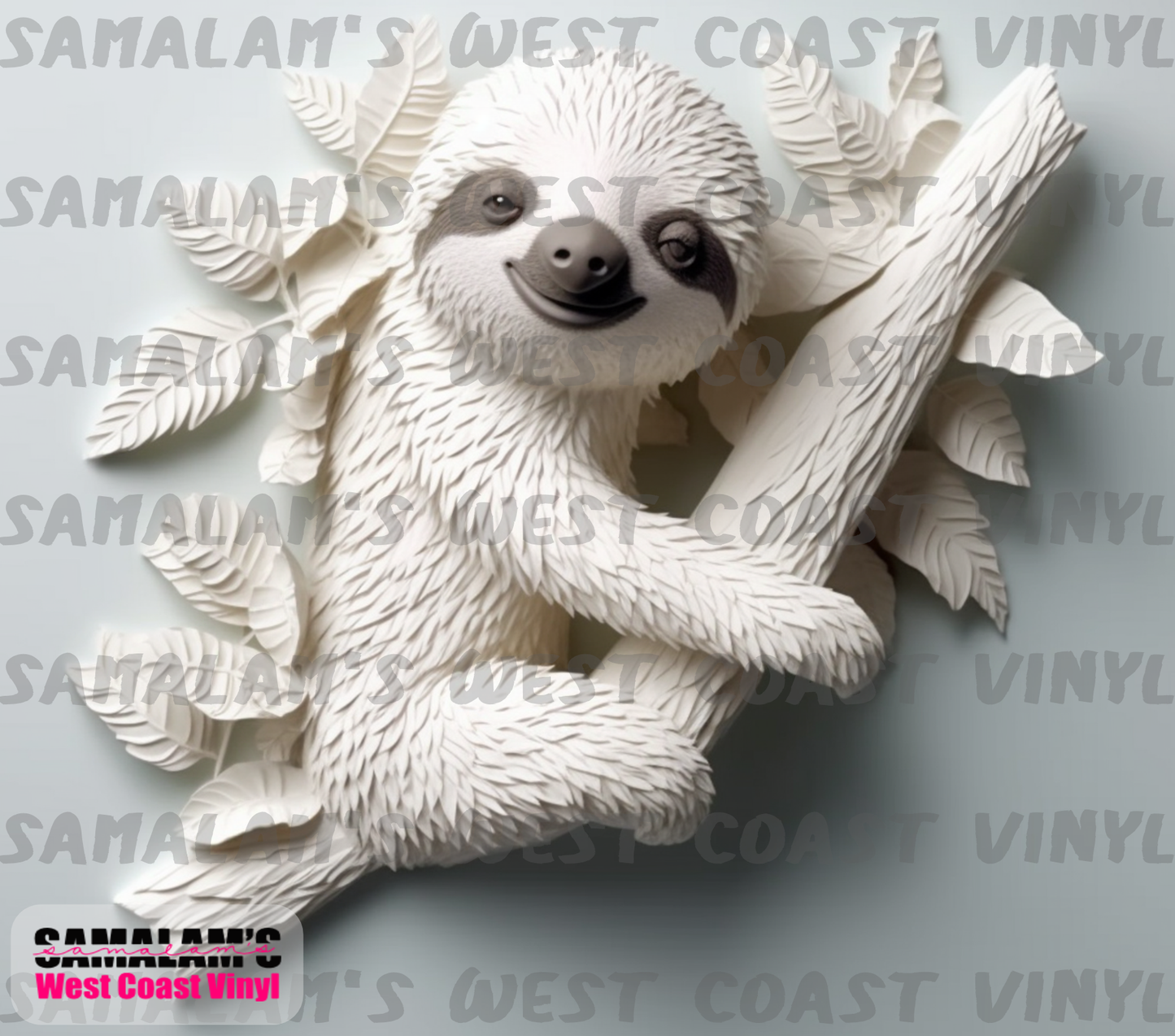 Sloth 3D - 2 - Tumbler Wrap