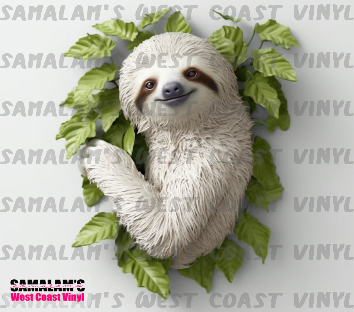 Sloth 3D - 6 - Tumbler Wrap