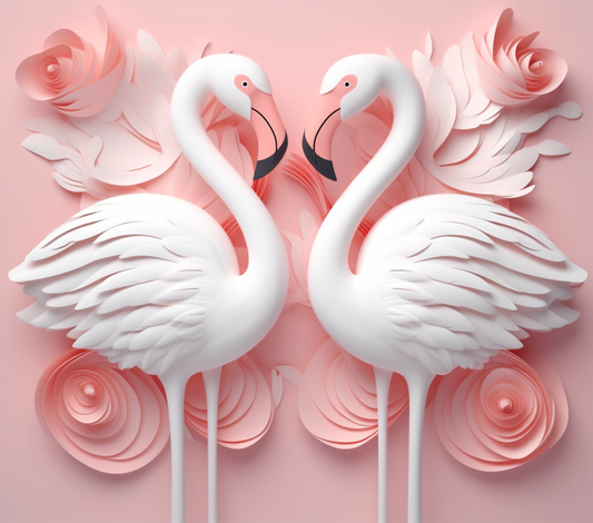 Flamingo - 3D - 1 - Tumbler Wrap