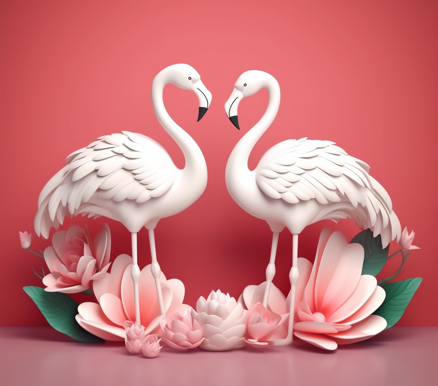 Flamingo - 3D - 2 - Tumbler Wrap