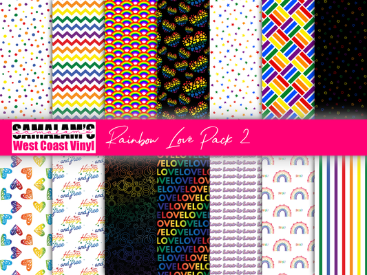 Rainbow Love - Pack 2 (Seamless)