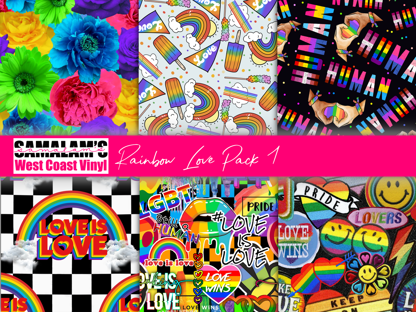 Rainbow Love - Pack 1 (Seamless)