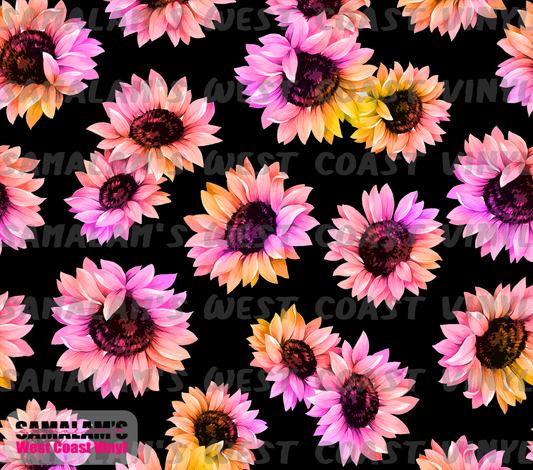 Pink Sunflowers - Tumbler Wrap