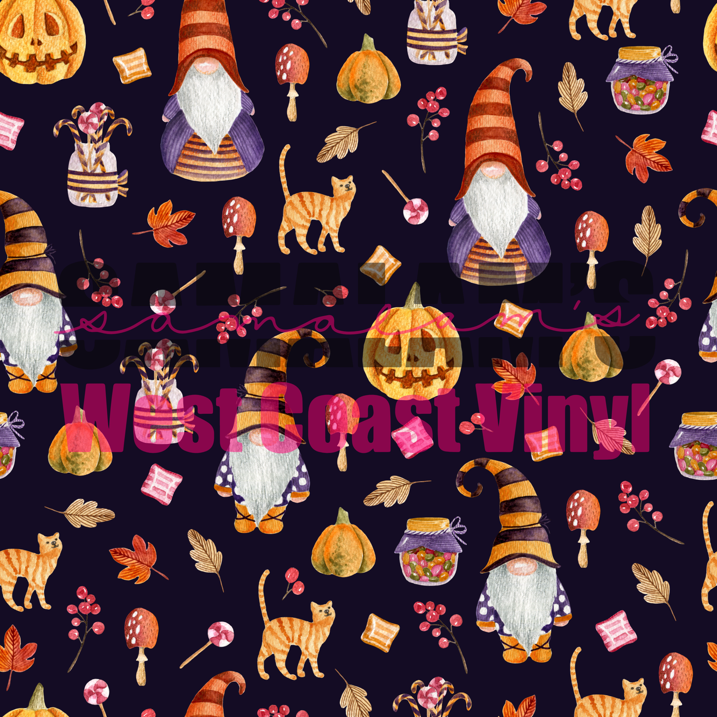 Halloween Gnomes - Pack 1 (Seamless)