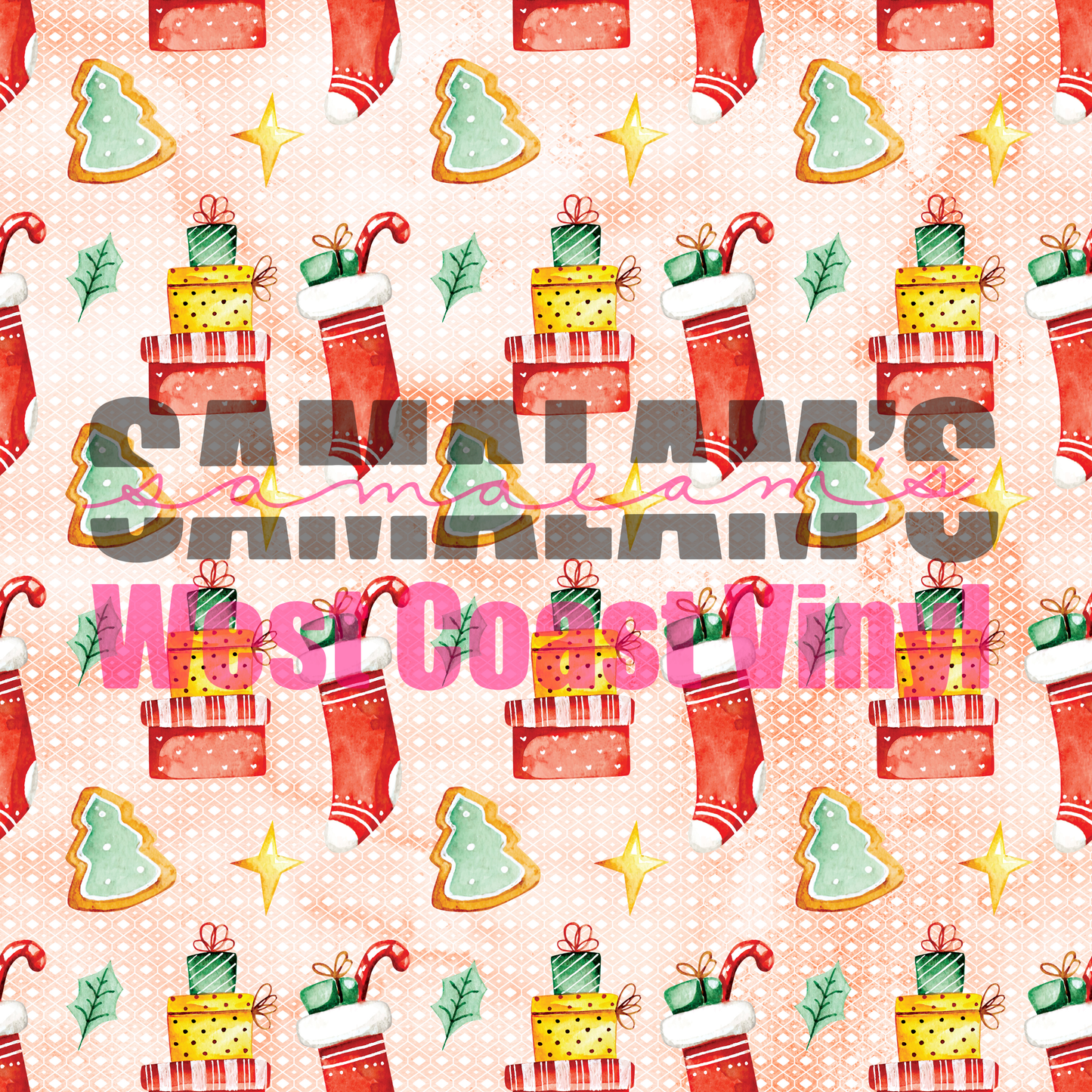 Watercolour Christmas (Seamless) - Pack 1