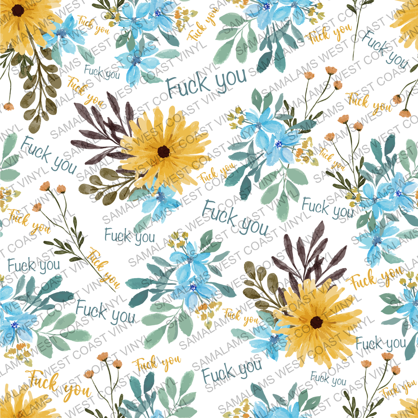 Floral F-You - Pack 1 (Seamless)