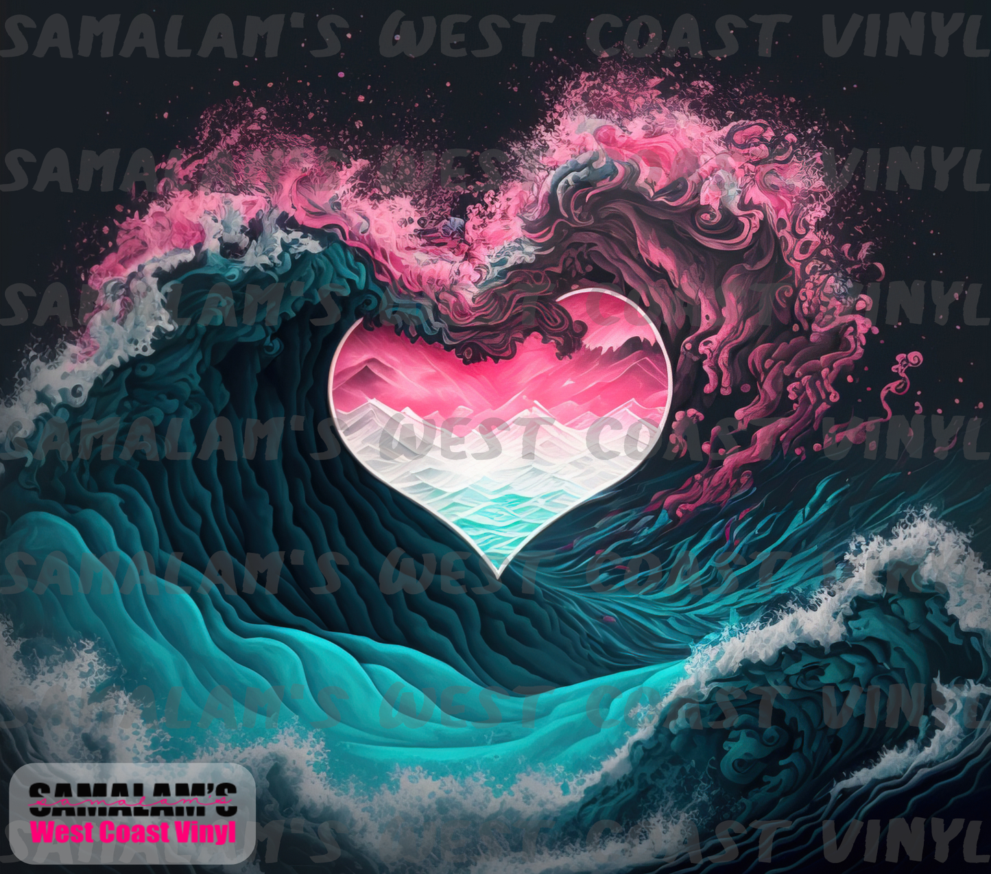 Fantasy Ocean of Love - 2 (Not Seamless) - Tumbler Wrap