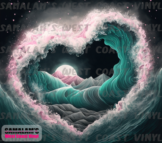 Fantasy Ocean of Love - 3 (Not Seamless) - Tumbler Wrap