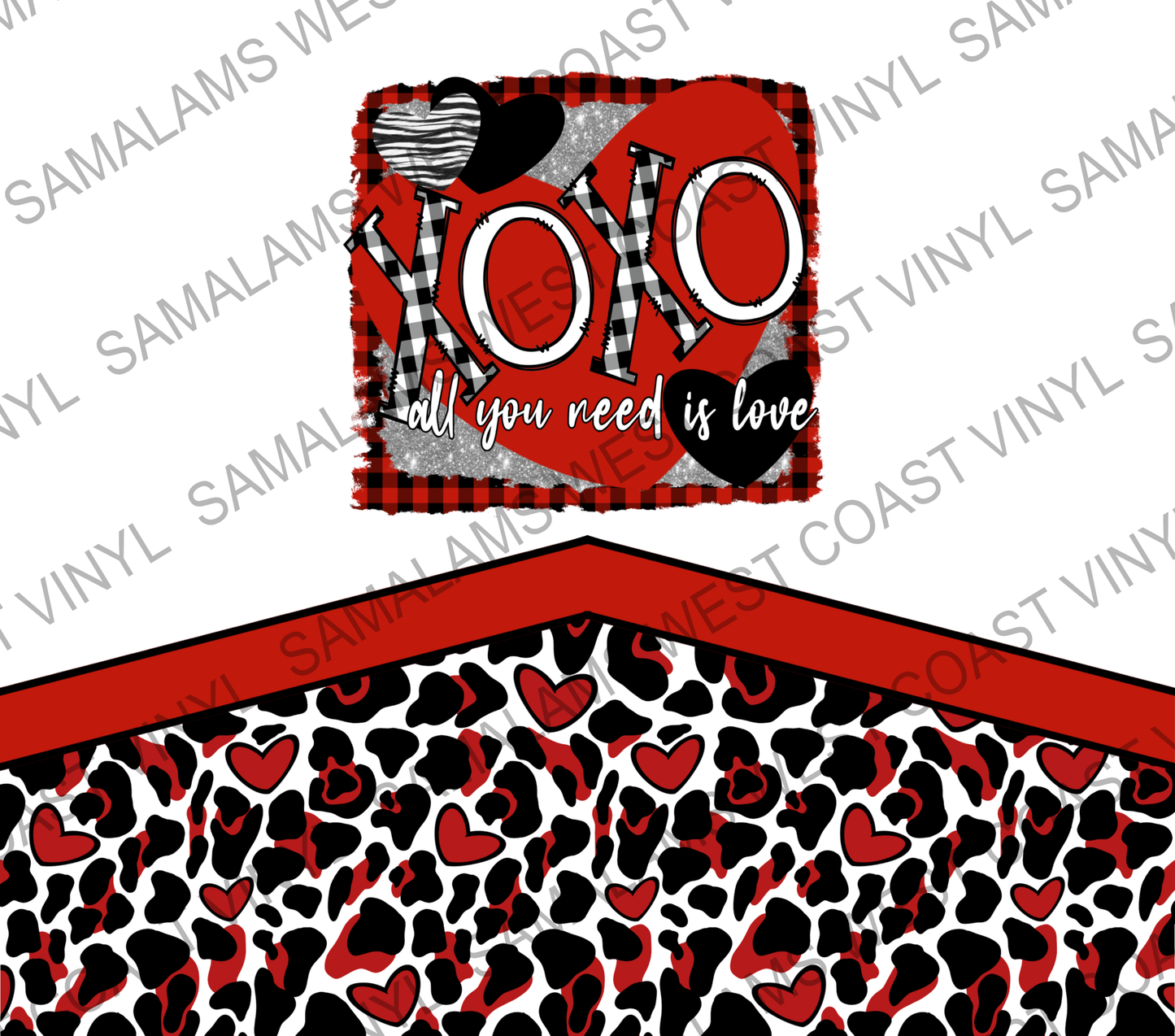 All you Need is Love Leopard - Tumbler Wrap