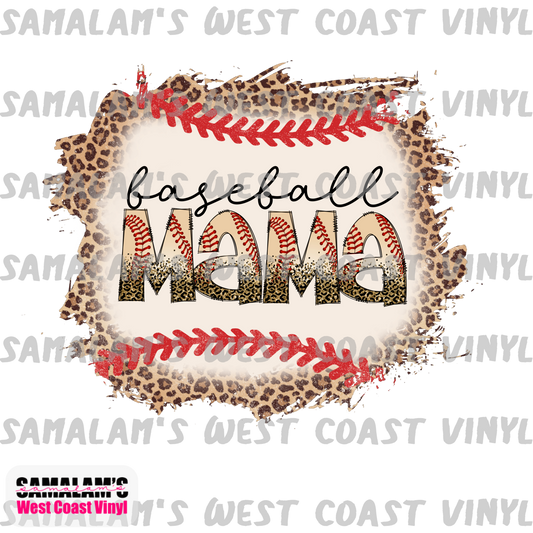 Baseball Mama - Clear Cast Decal
