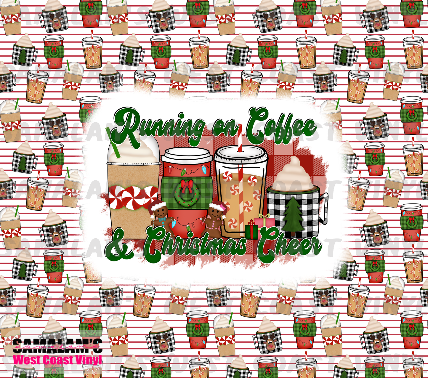 Coffee and Christmas Cheer - Tumbler Wrap