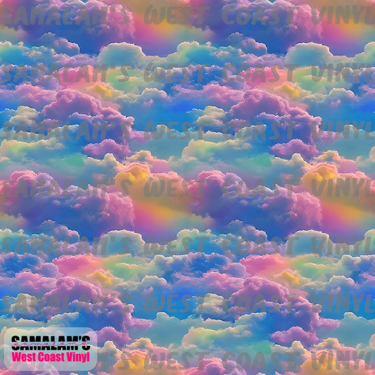 Cotton Candy Clouds (Seamless)