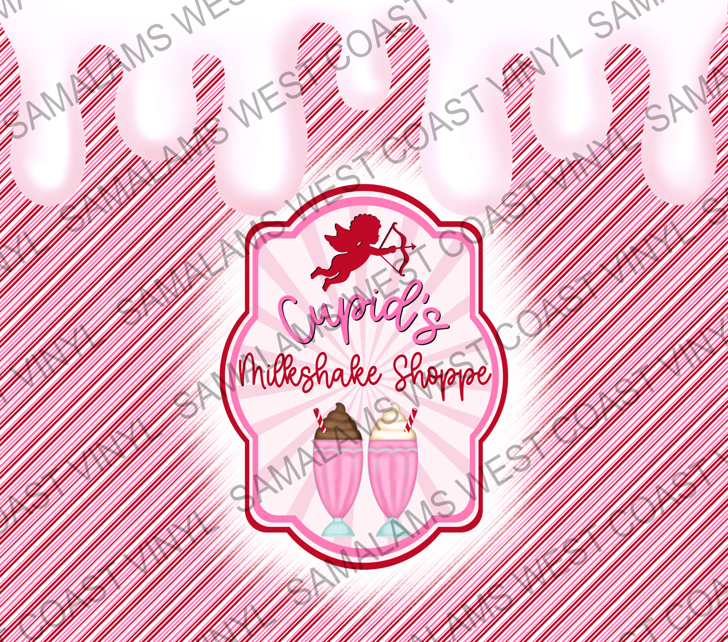 Cupid's Milkshake Shoppe 1 - Tumbler Wrap