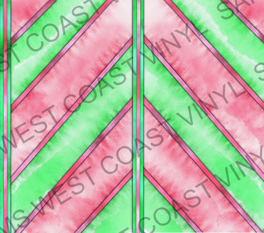 Diagonal Watermelon - Tumbler Wrap