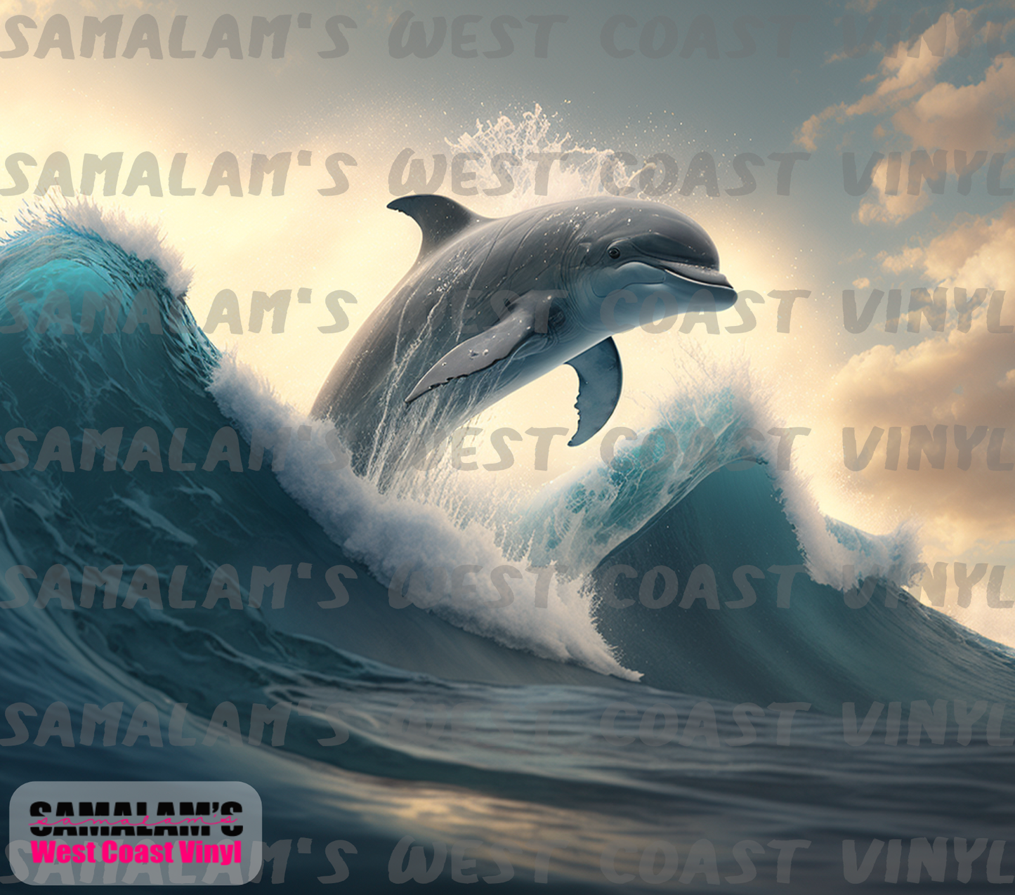 Dolphin Waves - Tumbler Wrap