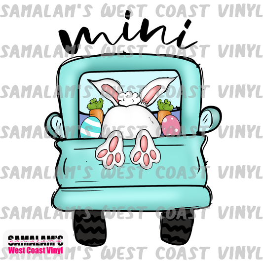 Easter Truck Mini - Clear Cast Decal