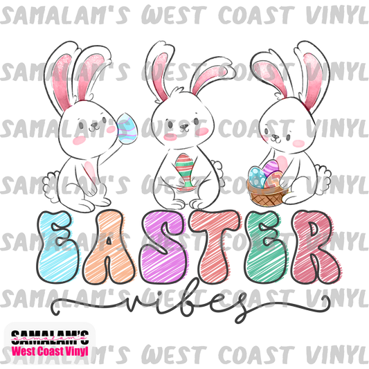 Easter Vibes Kids - Clear Cast Decal