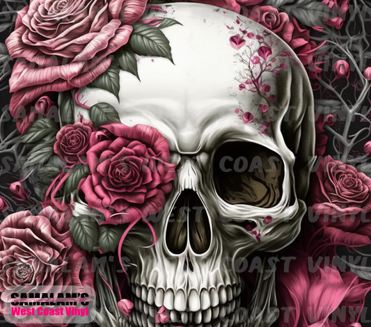 Floral Skull - Tumbler Wrap