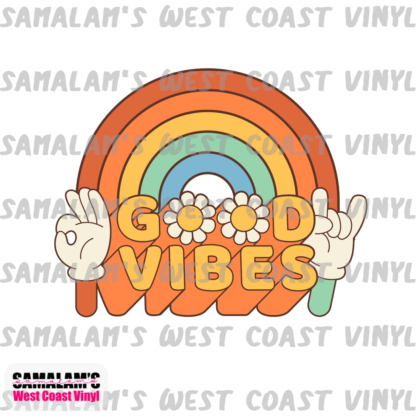 Good Vibes - Clear Cast Decal
