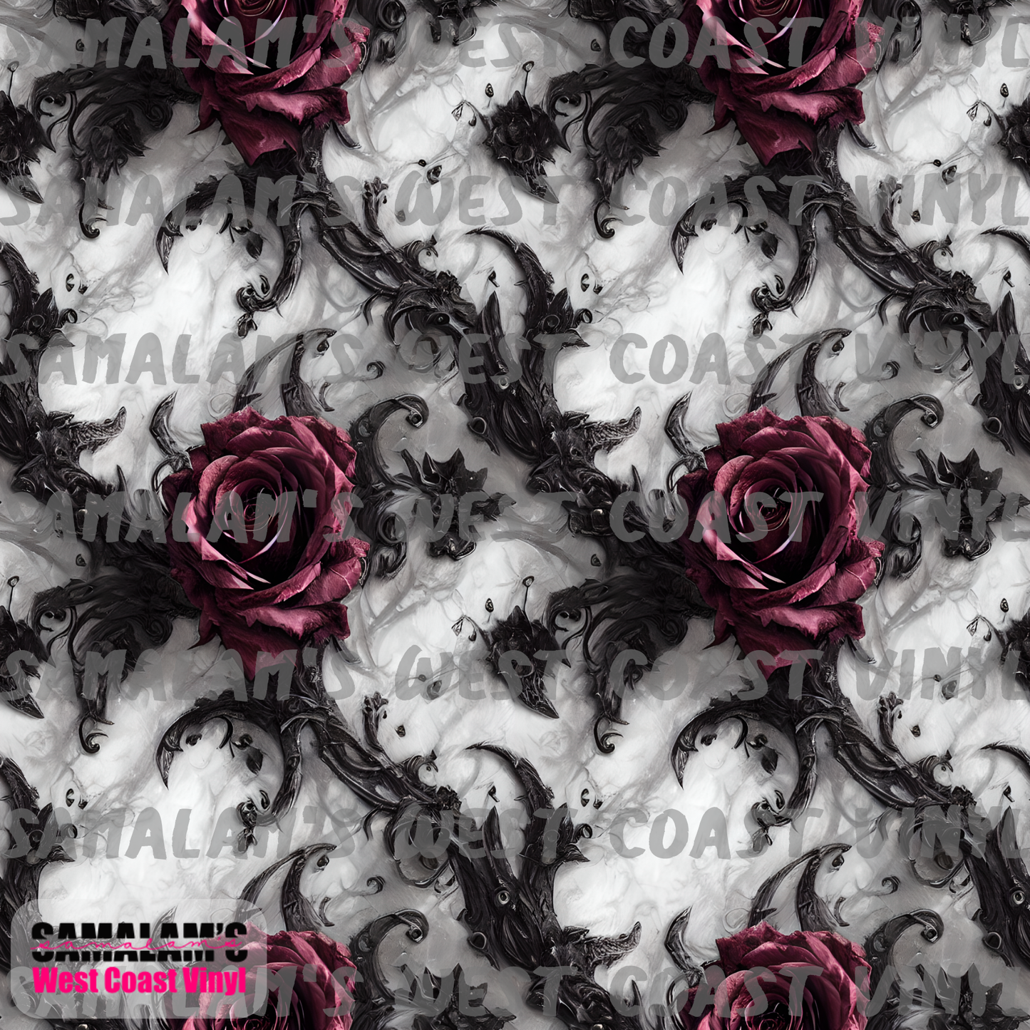 Gothic Roses (Seamless)
