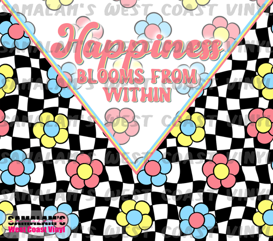 Happiness Blooms From Within - Tumbler Wrap