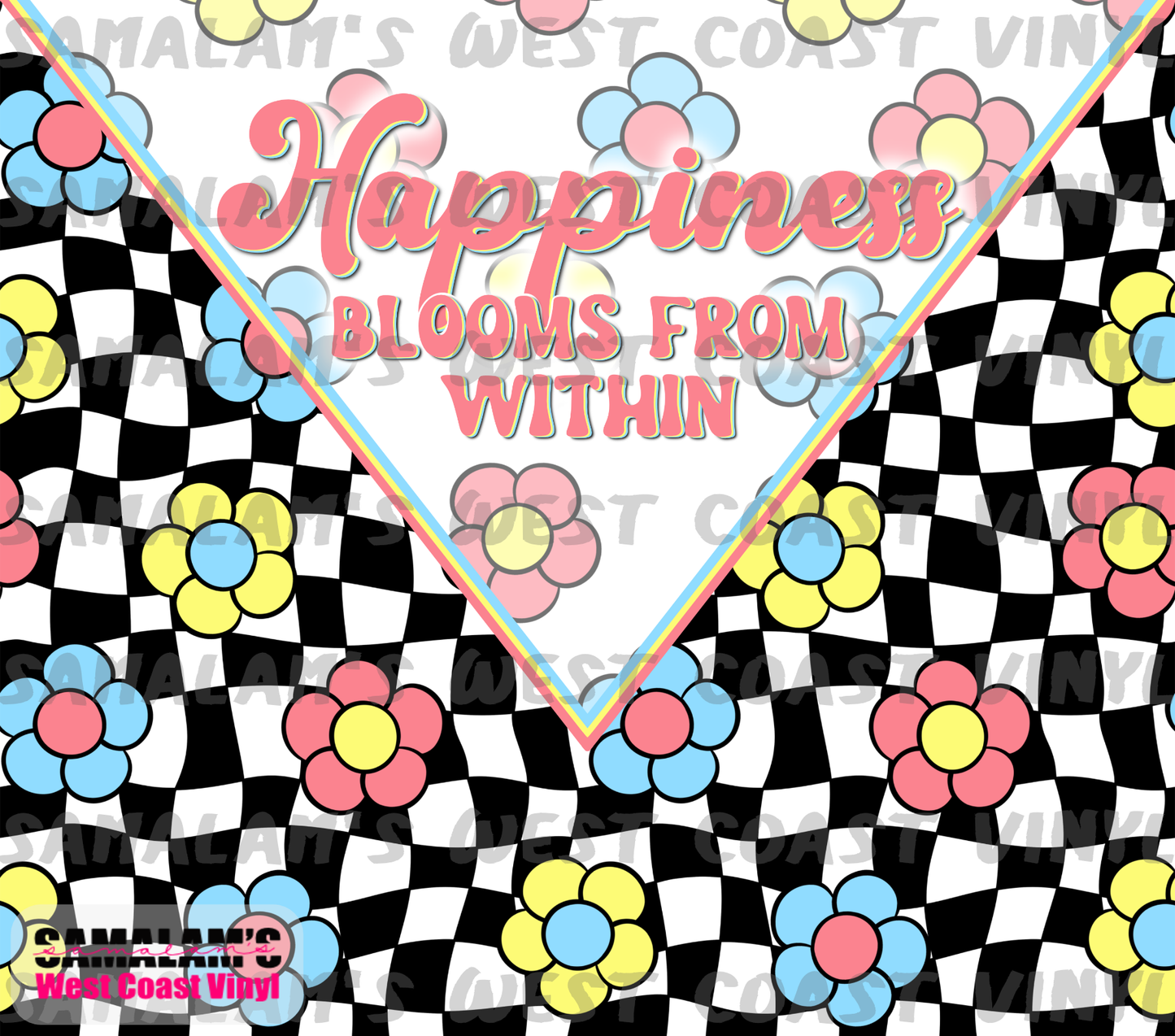 Happiness Blooms From Within - Tumbler Wrap