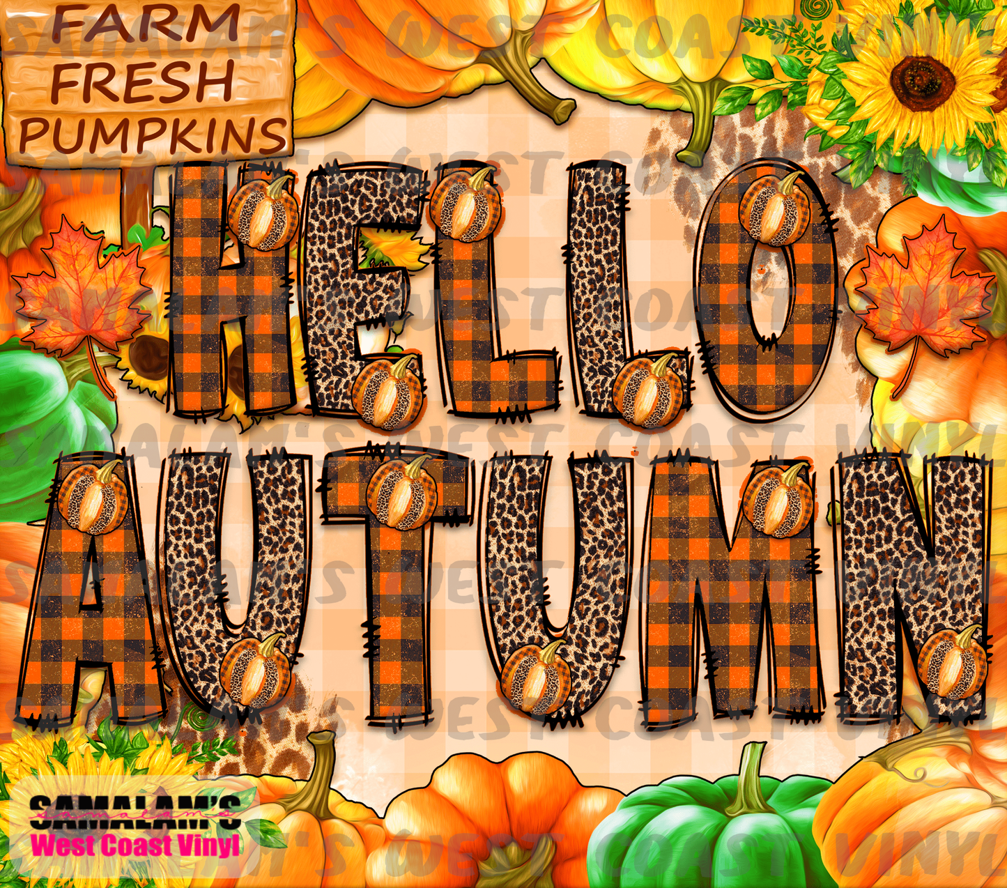 Hello Autumn - Tumbler Wrap