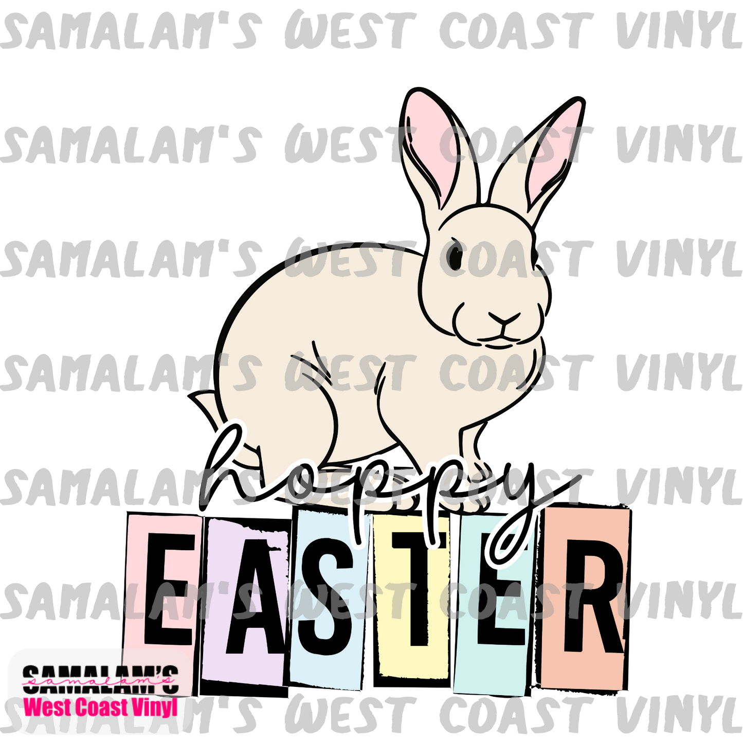 Hoppy Easter (Colour) - Sublimation Transfer