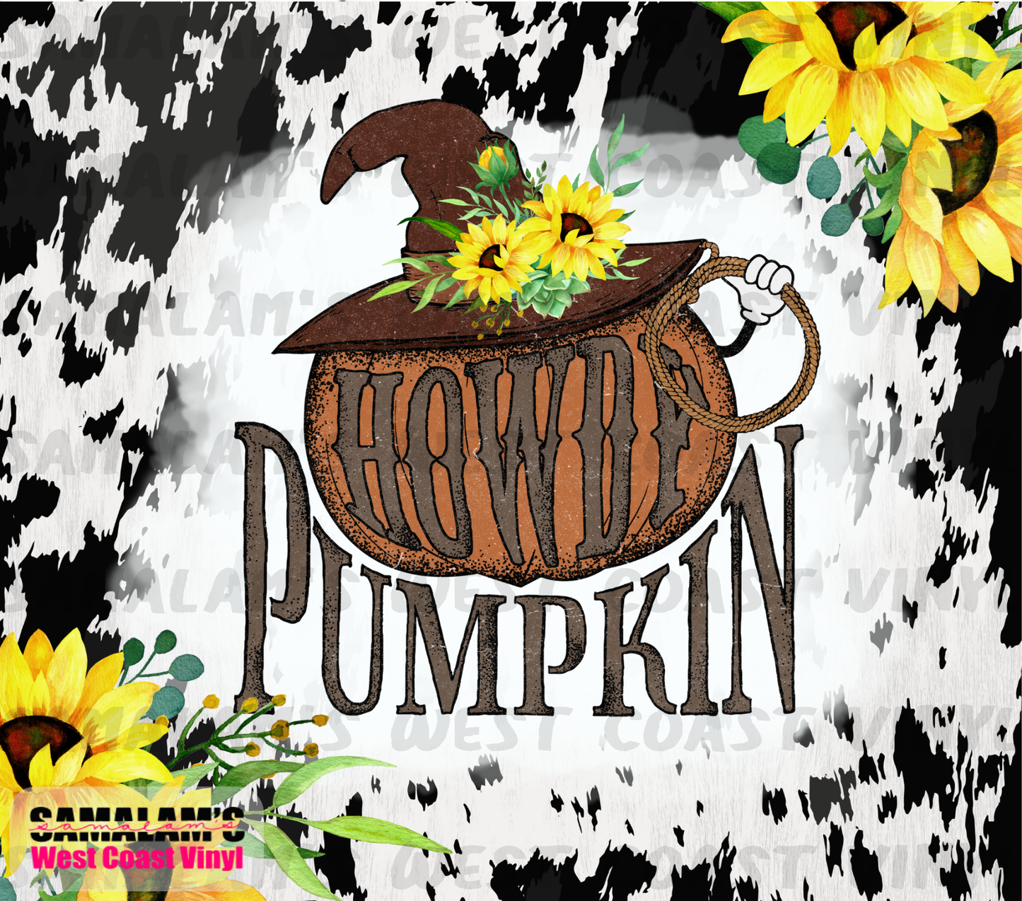 Howdy Pumpkin - Tumbler Wrap