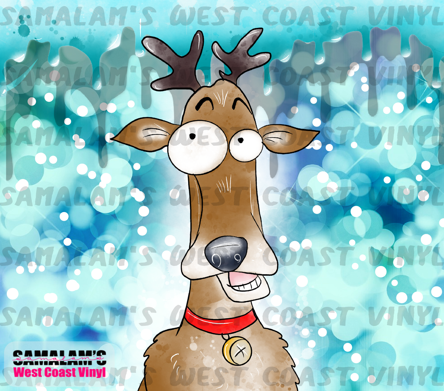 Looney Reindeer - Tumbler Wrap
