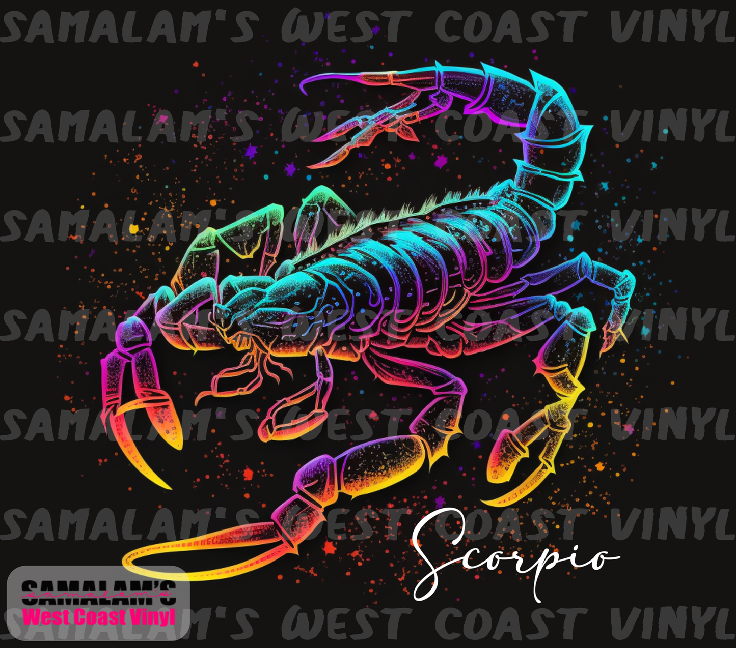 Neon Astrology - Scorpio - Tumbler Wrap